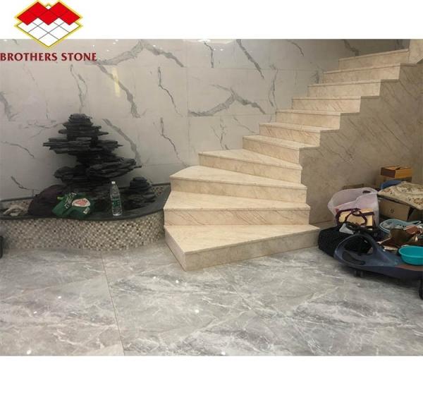 Interior Graphic Design Artificial Stone Steps Tiles for Modern Sintered Staircase