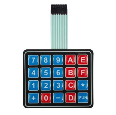 Écran à distance de Digital imprimant le panneau de clavier numérique de contact à membrane