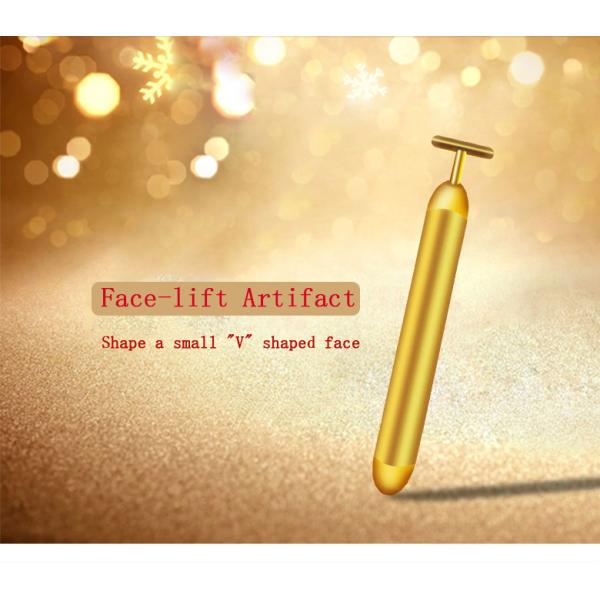 Подниматься электрической постоянной стороны ручки золота аксессуаров макияжа Rejuvenating укрепляющ Massager ручки