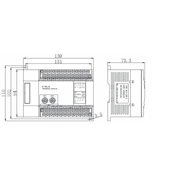 Модуль 24VDC PLC регулятора логики XC3-32R-E цифровой Programmable