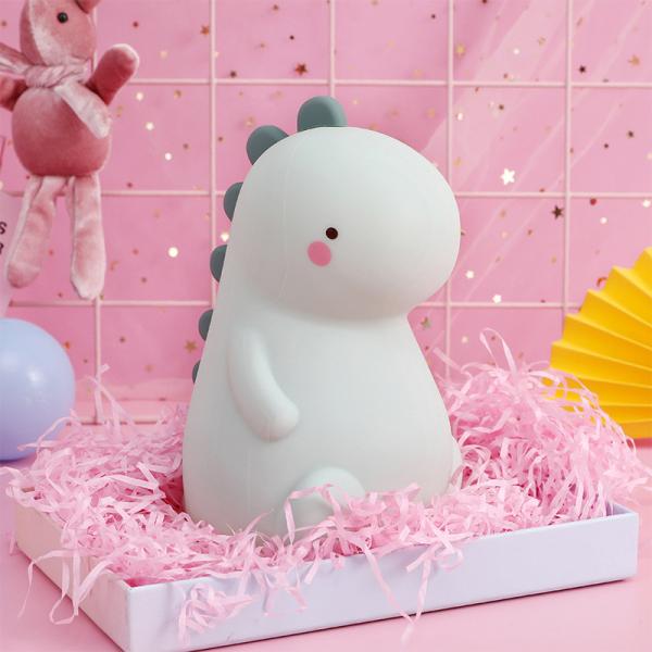 16 Изменяющий цвет Силикон Динозавр Ночной свет Животное Силикон Ночная лампа USB перезаряжаемый сенсорный контроллер Кроме лампы