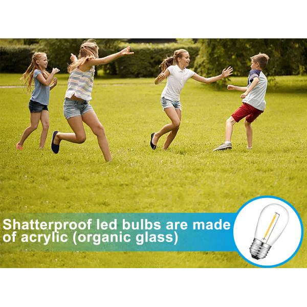 Shatterproof White Outdoor Festoon Lights 240v 1500LM For Bistro Pergola