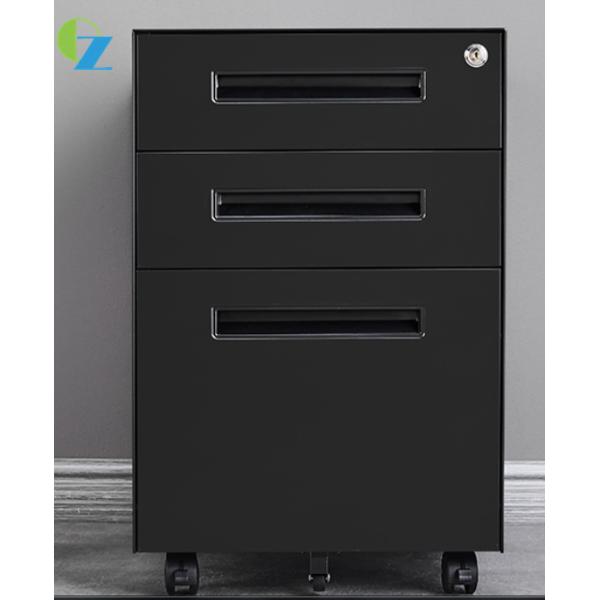 Хранение металла небольшого черного ящика шкафа 3 постамента офиса мобильного стальное безопасное храня