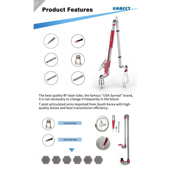 GOMECY 10600 Нм длина волны 7 застегнутые суставные руки Co2 лазерный модуль с OEM ODM сервис лазер для удаления рубцов от прыщей