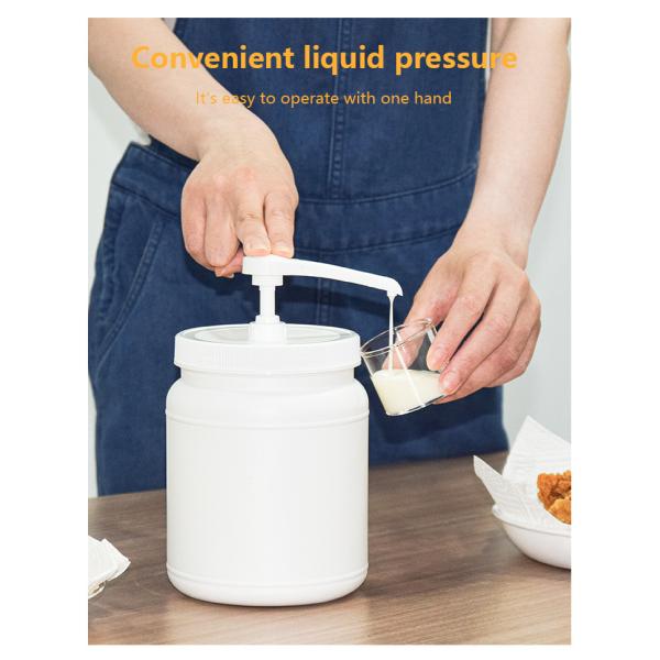 насос распределителя Condiment PP качества еды 15ml 30ml установил с HDPE вокруг контейнера