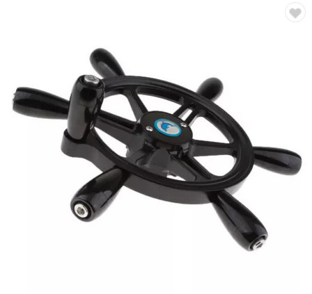 380mm 10FT Aluminum Steering Wheel , 15 Inch Boat Steering Wheel