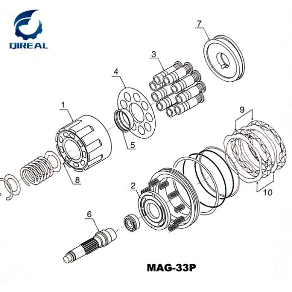 MAG-33P Travel Motor Excavator Parts