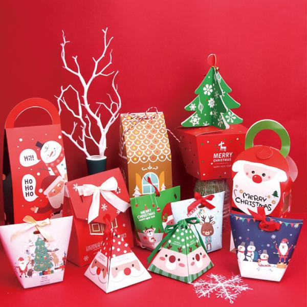 Matte Lamination 128gsm 1C Printing Christmas Card Gift Boxes