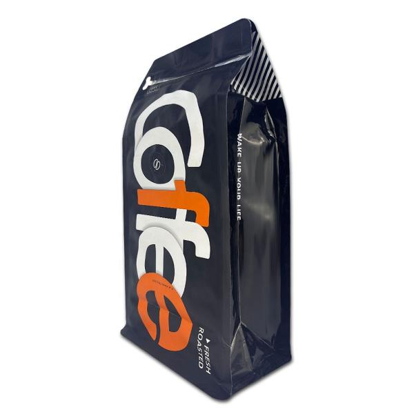 Custom Full Printing Matte Plastic Packaging Bags With Square Bottom And Zipper Top