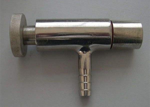 AISI 316L 1/4'' Sanitary Sample Valve With Double Silicone O - Rings