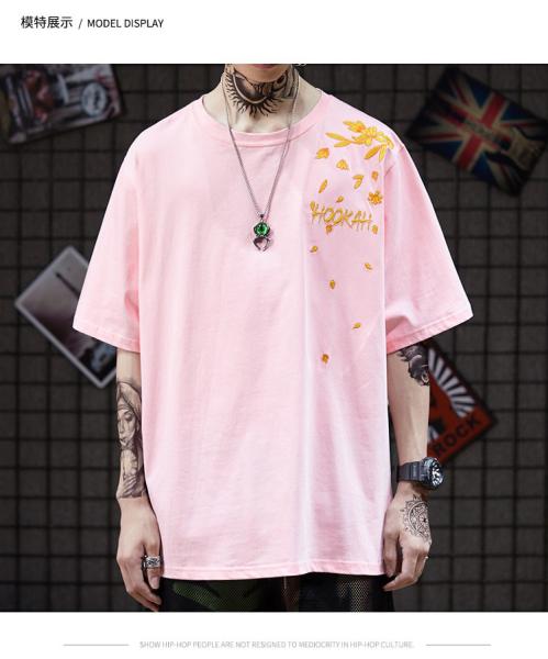 120gsm To 220gsm Custom Men Streetwear T Shirts Oversized  Fancy