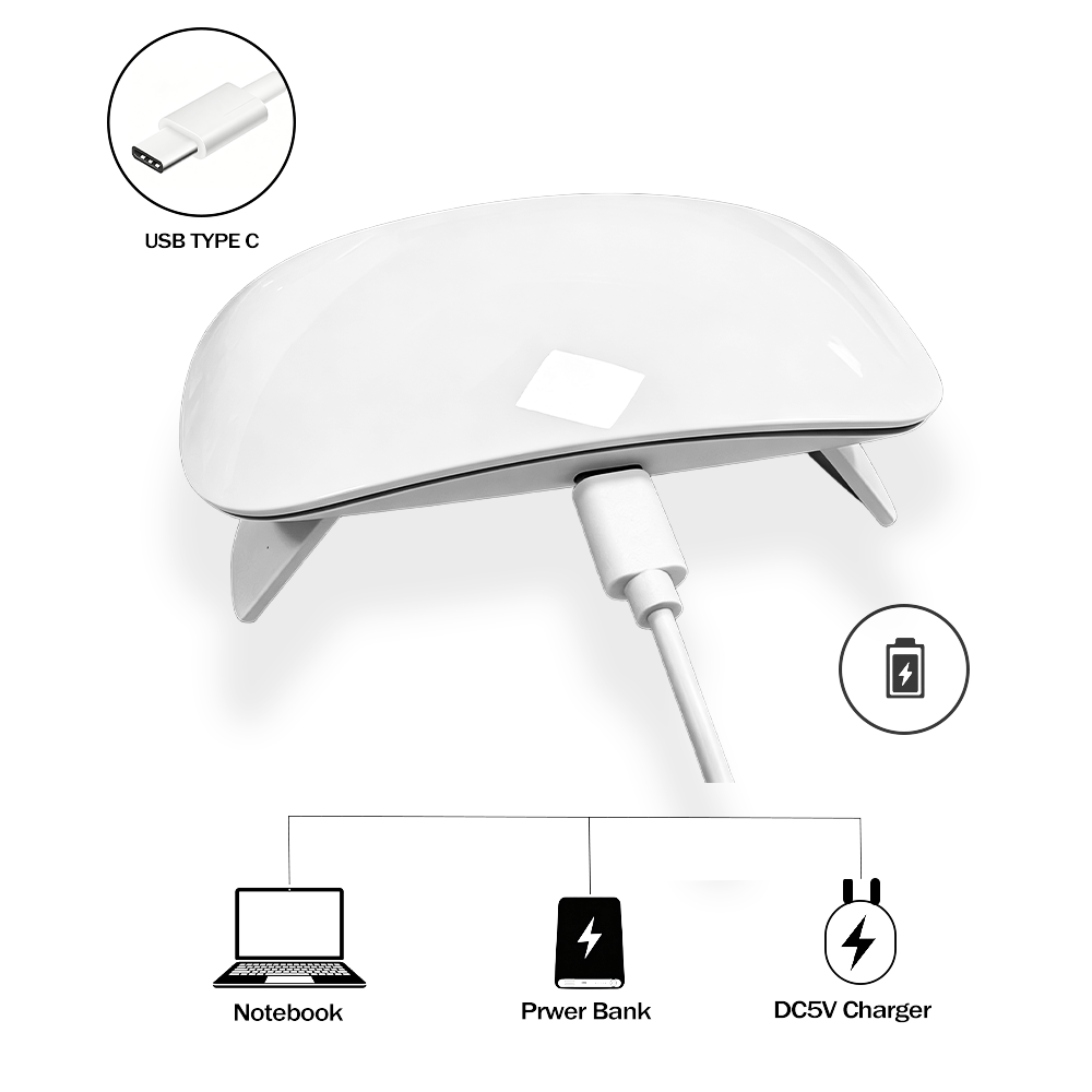6W LED UV Nail Lamp Mini USB Nail Dryer with Touch Sensor for Manicure and Salon