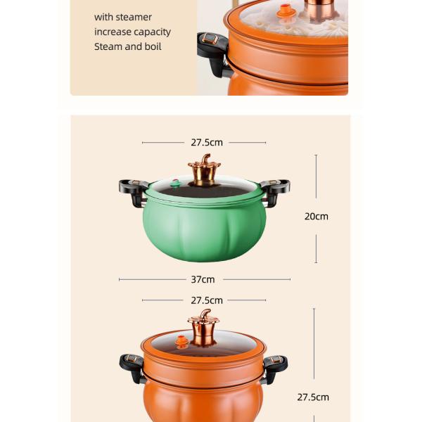 литое железо герметической электрической кастрюли кухни 8L не вставляет с защелкой ручки