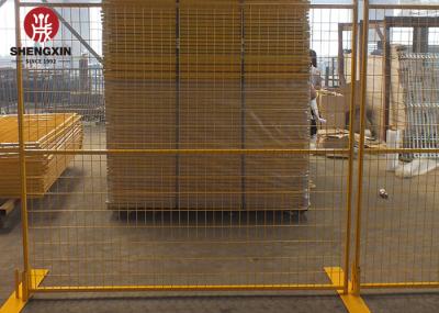 Movable Dia 3.5mm Portable Construction Fence 60x150mm Mesh Size