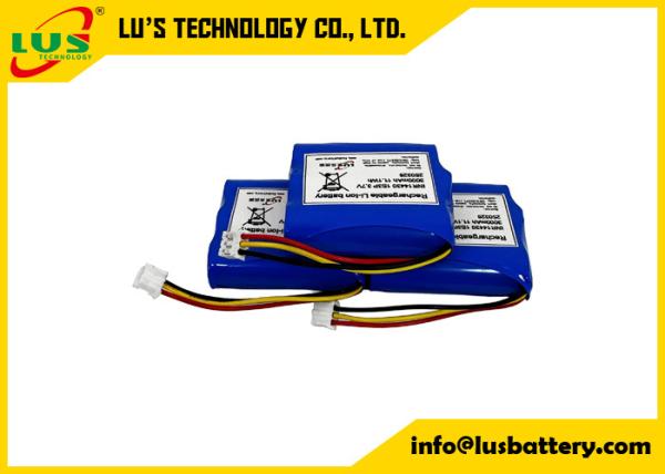 3.7V 3000mAh 充電式バッテリー 14430 1S3P リチウムイオンバッテリーパック 3.6ボルトバッテリー OEM