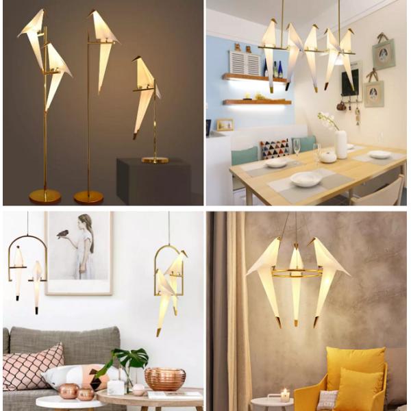 Золотая птица формирует света стены материала утюга PVC 280*270*670mm современные крытые