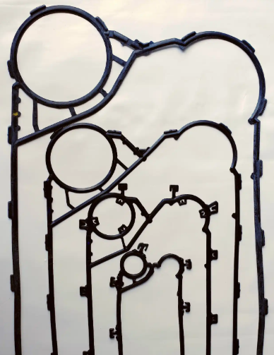 NBR EPDM FKM Material Rubber Sealing Plate Heat Exchanger Gasket Sondex Series S43 Glued Or Clip Type