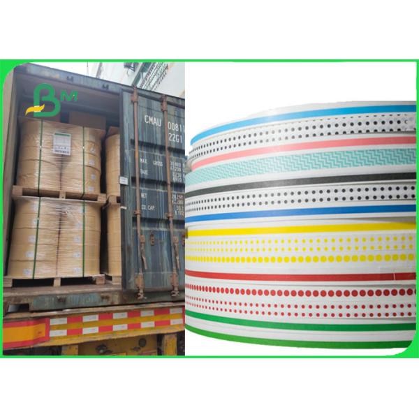 Custom Coloured Printed Food Grade Paper Roll For Cocktail Straws 60gsm 120gsm