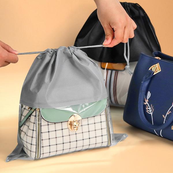 Newest Fashinable Custom Logo Non Woven Fabric Packing Bag for Handbags and Shoes