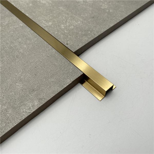 Decorative T shape stainless steel corner tile edge trim