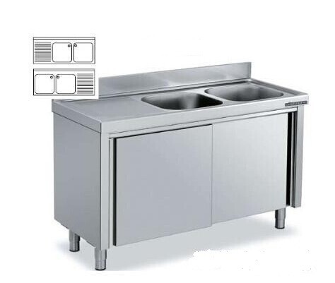 Раковины нержавеющей стали Freestanding гостиницы коммерчески с двойным Drainboard