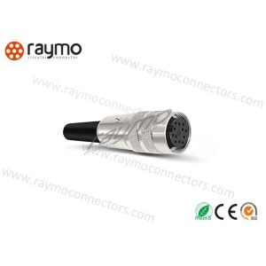 16mm Shell Threaded Electrical Connector, Signal Cable Connectors 2-12 Poles Contacts