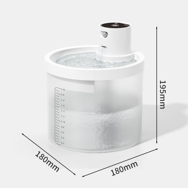 Wholesale Smart Pet Water Fountain Automatic Wireless Filtered Quiet BPA-Free Pet Water Dispenser Bulk