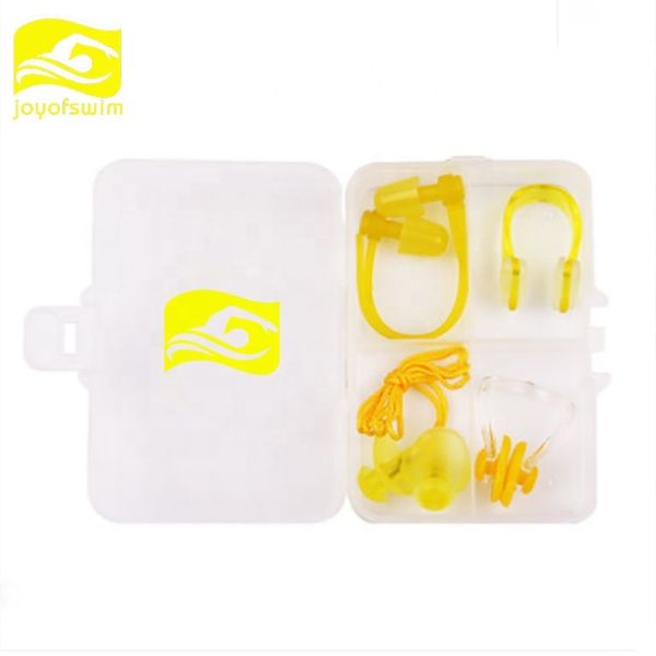 Waterproof Swimming Nose Clip And Ear Plugs Set Reusable Gear 4 Piece