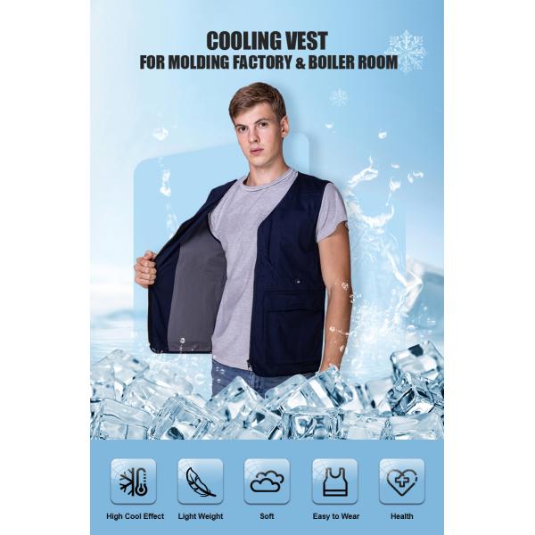 Длина одежды Регулярный износостойкий решетчатый охлаждающий жилет для вставки охлаждающего льда