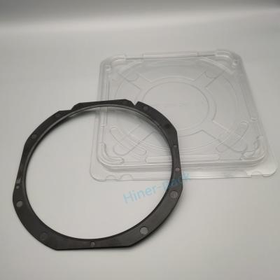 8 polegadas compacta caixa de transporte de wafer de silício quadrado compatível com ROHS para wafer Fab