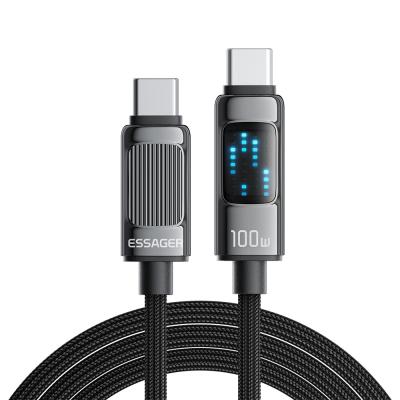 100W 5A Type C To Type C USB Charging Cable LED ESSAGER ES-X58