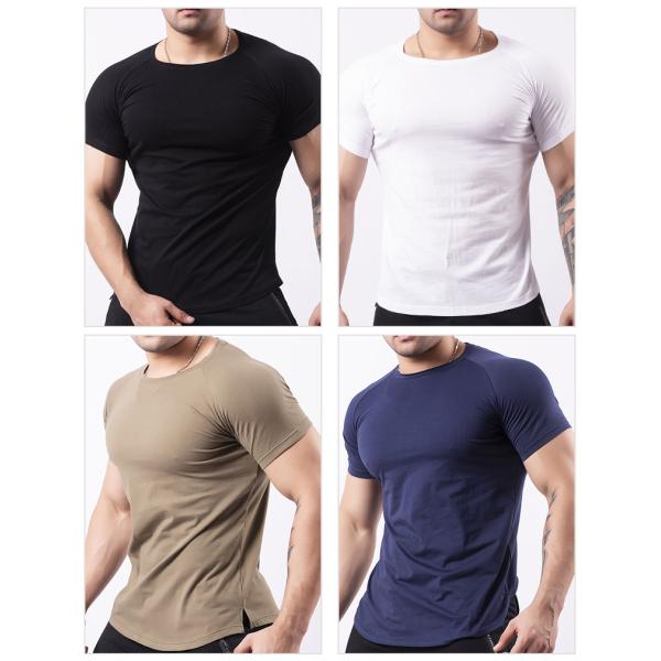 Fashion Men Cotton T Shirts Outdoor Training Customized Material