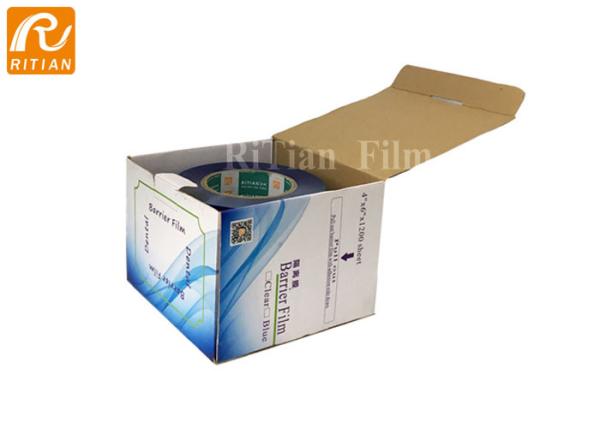 Filme dental 4 da barreira do PE X6 “embalagem da caixa de X1200pcs 30 Mic para o uso dental
