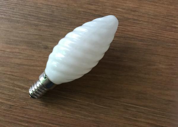 Milky Glass Led Candle Light Bulbs C35 Eco Friendly For Amusement Park
