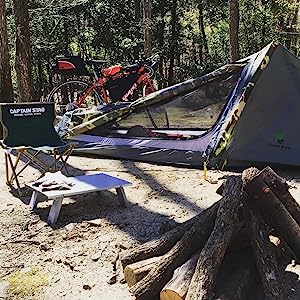 Ultralight Camping Tent, Ultralight Single Person Bivy Tent for Camp Waterproof 1 Man Tent Camping Hiking Backpack