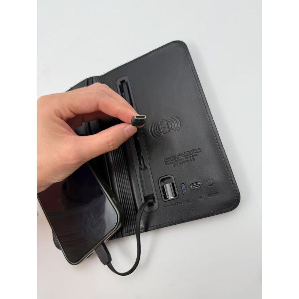 Charging Wallet Portable Power Bank 5W Output Customizable Logo Mobile Business Gift Card Bag Wireless Charger Compact