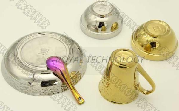 Pvd Gold Ceramic Coating Equipment , Tin Gold Basin Ion Plating System