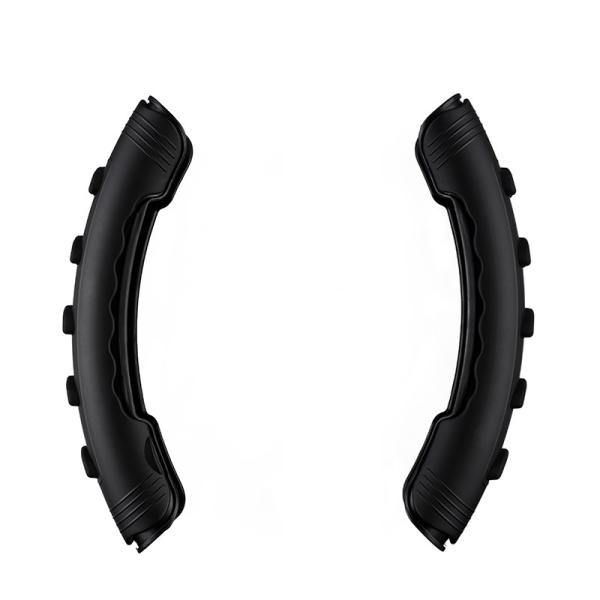 Anti Slip Pu Breathable Car Steering Wheel Cover 25 X 207mm Matte Black Color