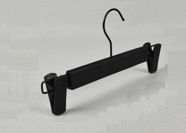 PP Plastic Clothes Hangers With Clips , Plastic Jacket Hangers Smooth Surface