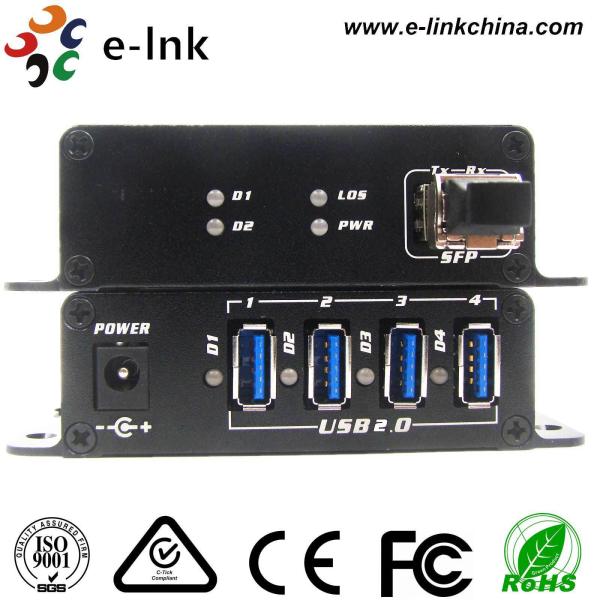 4 ports USB 2.0 pour le prolongateur de fibre