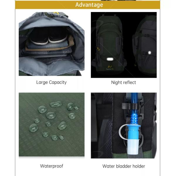 Trekking водоустойчивый располагаясь лагерем материал полиэстера сумки Unisex