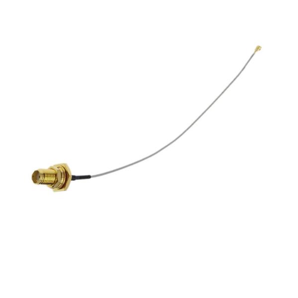 Waterproof IP67 SMA Female Connector With Ring To Ipex 150mm 1.13mm Pigtail RF Cable
