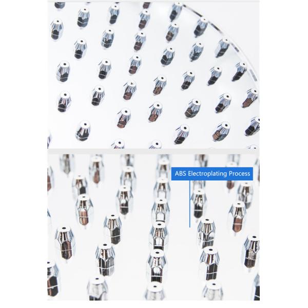 Water Saving Overhead Rainfall Shower Head / 5 Inch Shower Head Sliver Color