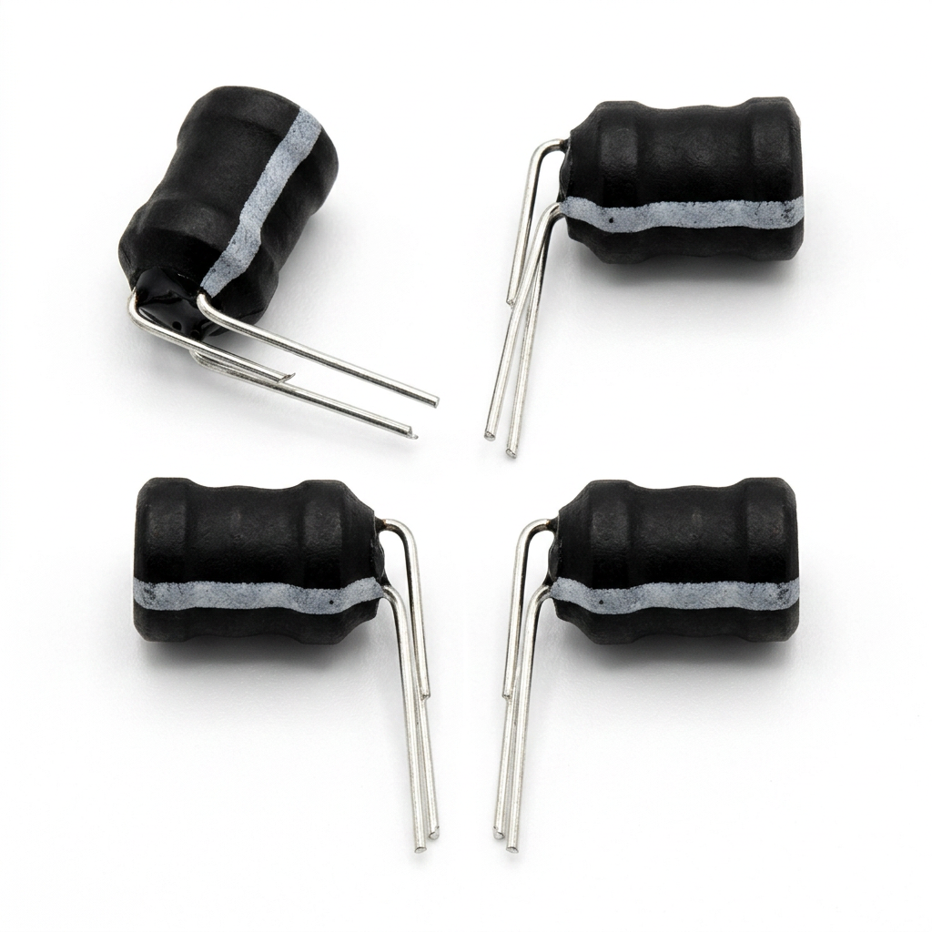 3-Pin Radial Ferrite Power Inductor with 120uH to 115mH Adjustable Inductance, High Current Resistance, and Low Loss