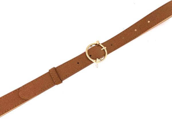 BRACHI Women's Fashion Leather Belts For Jeans Or Dress / Tan Suede Leather Belt