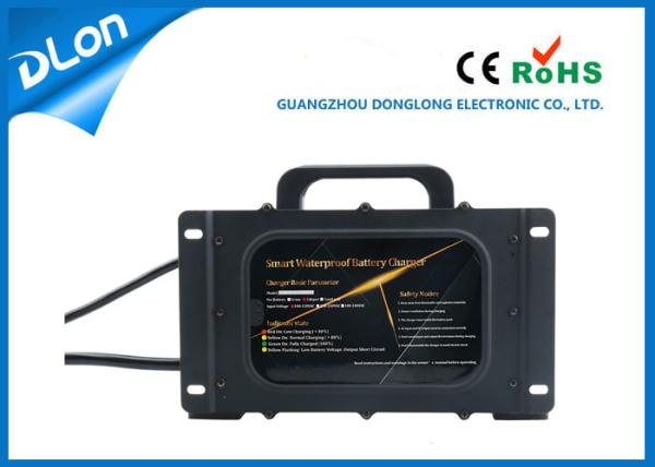 Black or sliver housing ip67 waterproof battery charger 60v 15a for lead acid / lithium / lifepo4 batteries