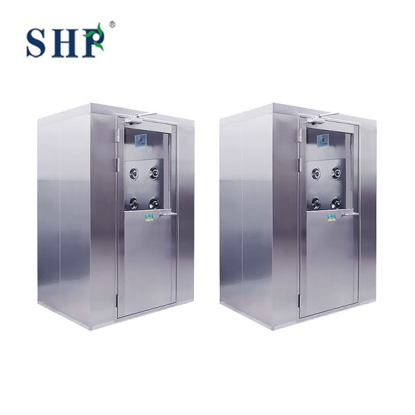 1.1KW Full Stainless Steel Double Automatic Air Shower Room with Customizable Capacity
