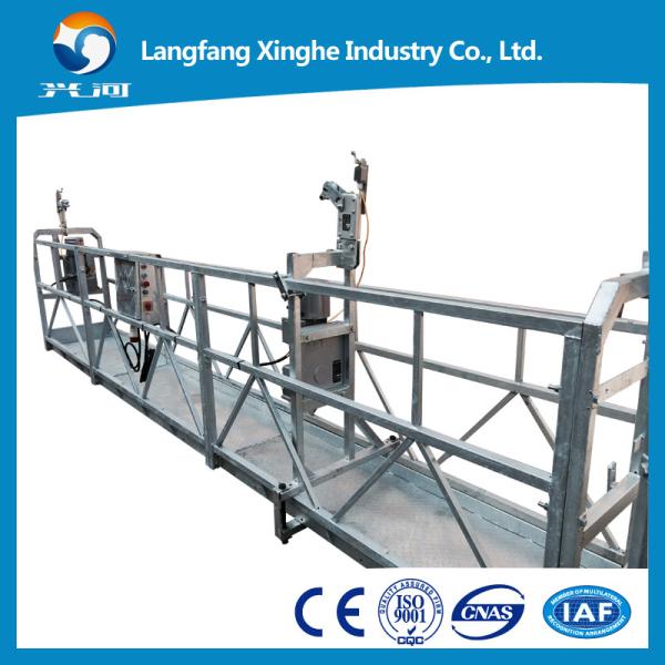 Anti-tilting safety lock suspended platform , zlp series gondola , electric rope cradle , hanging scaffolding