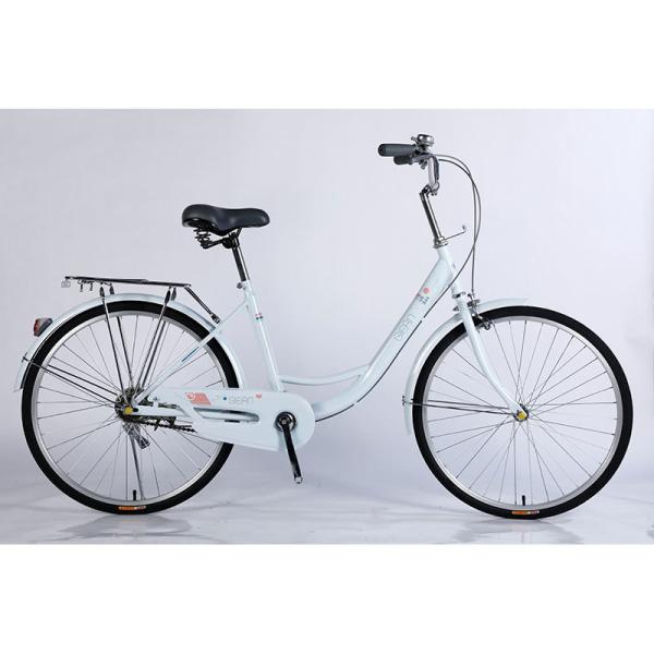 Bicicleta urbana de rua de estrutura de aço personalizada 26 para mulheres e homens no mercado europeu