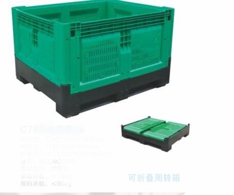 Collapsible Gaylord Box Plastic Pallet Box with 4 Way Entry Type and 4T Static Load